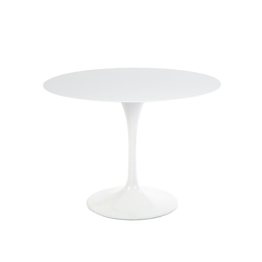 Quartz Pedestal Tulip Dining Table - Round-France & Son-RTQR36WHT-Dining Tables36" Diameter-4-France and Son