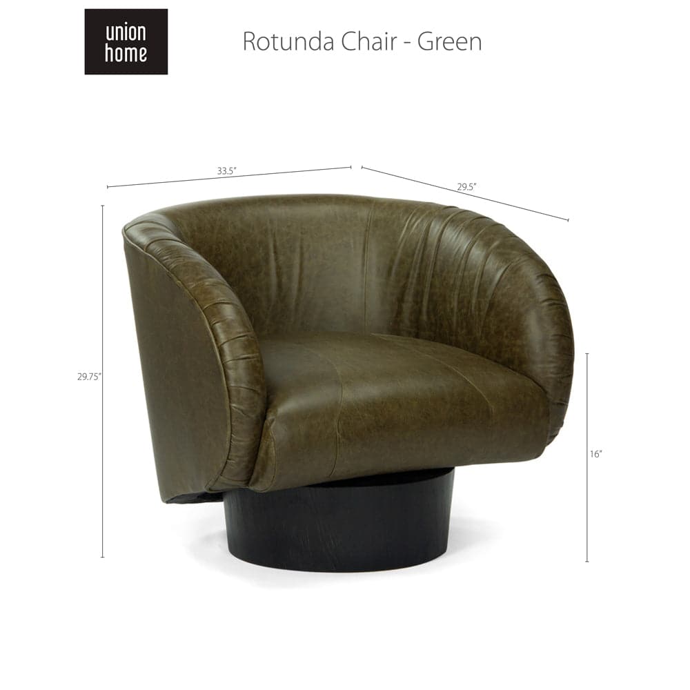 Rotunda Lounge-Union Home Furniture-UNION-LVR00677-Lounge ChairsGreen-9-France and Son