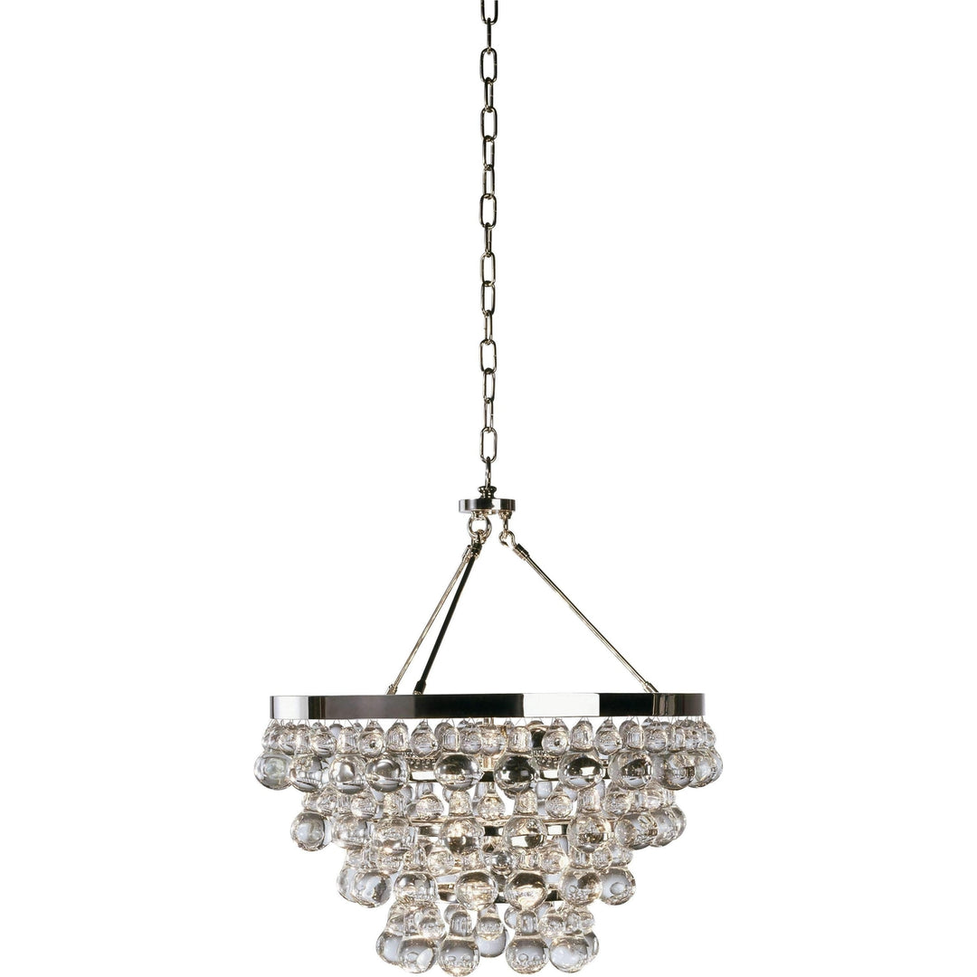 Bling 4 Light Chandelier-Robert Abbey Fine Lighting-ABBEY-S1000-ChandeliersPolished Nickel-3-France and Son