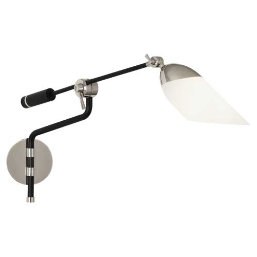 Ferdinand Wall Swinger-Robert Abbey Fine Lighting-ABBEY-S1212-Wall LightingPolished Nickel Accents-2-France and Son