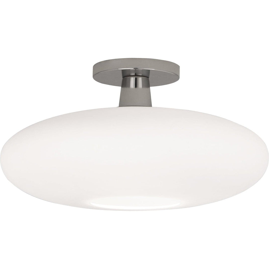 Rico Espinet Ovo Flushmount-Robert Abbey Fine Lighting-ABBEY-S2039-Flush MountsPolished Nickel Finish-1-France and Son