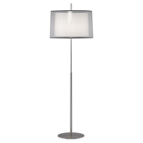 Saturnia Floor Lamp-Robert Abbey Fine Lighting-ABBEY-S2191-Floor LampsStainless Steel-3-France and Son