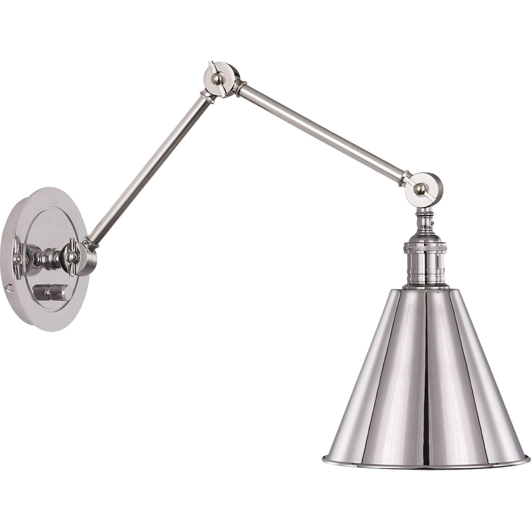Alloy Wall Sconce-Robert Abbey Fine Lighting-ABBEY-S2418-Wall LightingPolished Nickel-2-France and Son