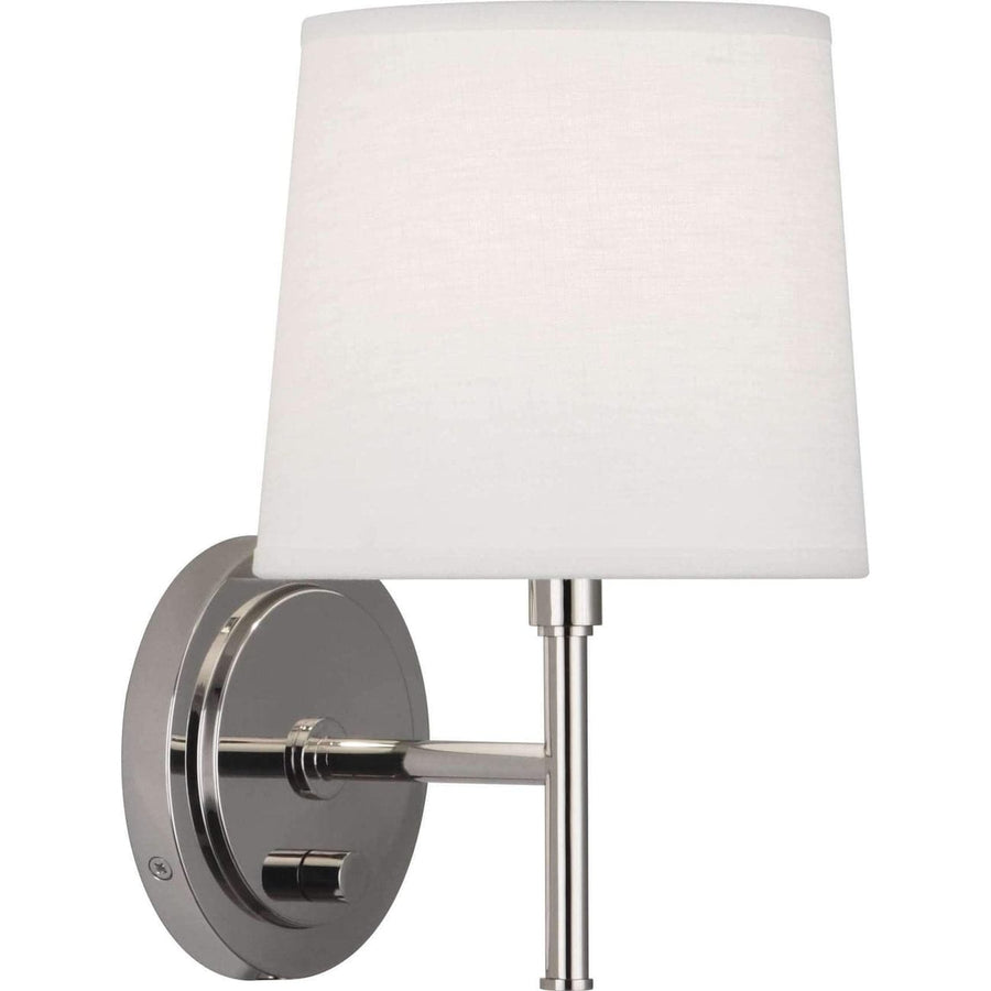 Bandit Wall Sconce-Robert Abbey Fine Lighting-ABBEY-S349-Wall LightingPolished Nickel-1-France and Son
