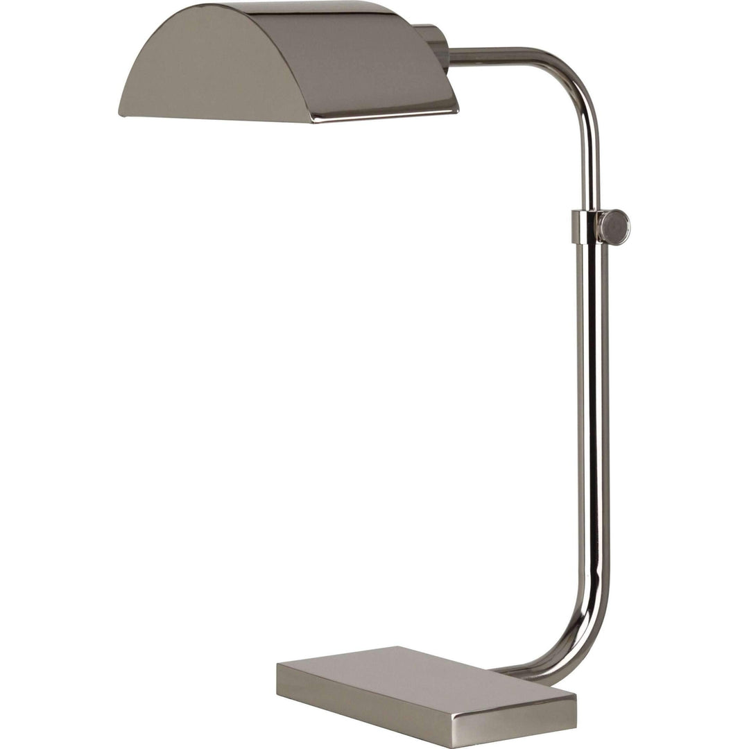 Koleman Adjustable Task Table Lamp-Robert Abbey Fine Lighting-ABBEY-S460-Table LampsPolished Nickel-2-France and Son