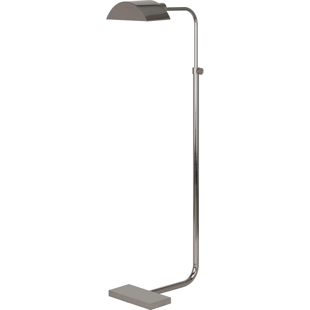 Koleman Adjustable Task Floor Lamp-Robert Abbey Fine Lighting-ABBEY-S461-Floor LampsPolished Nickel-2-France and Son