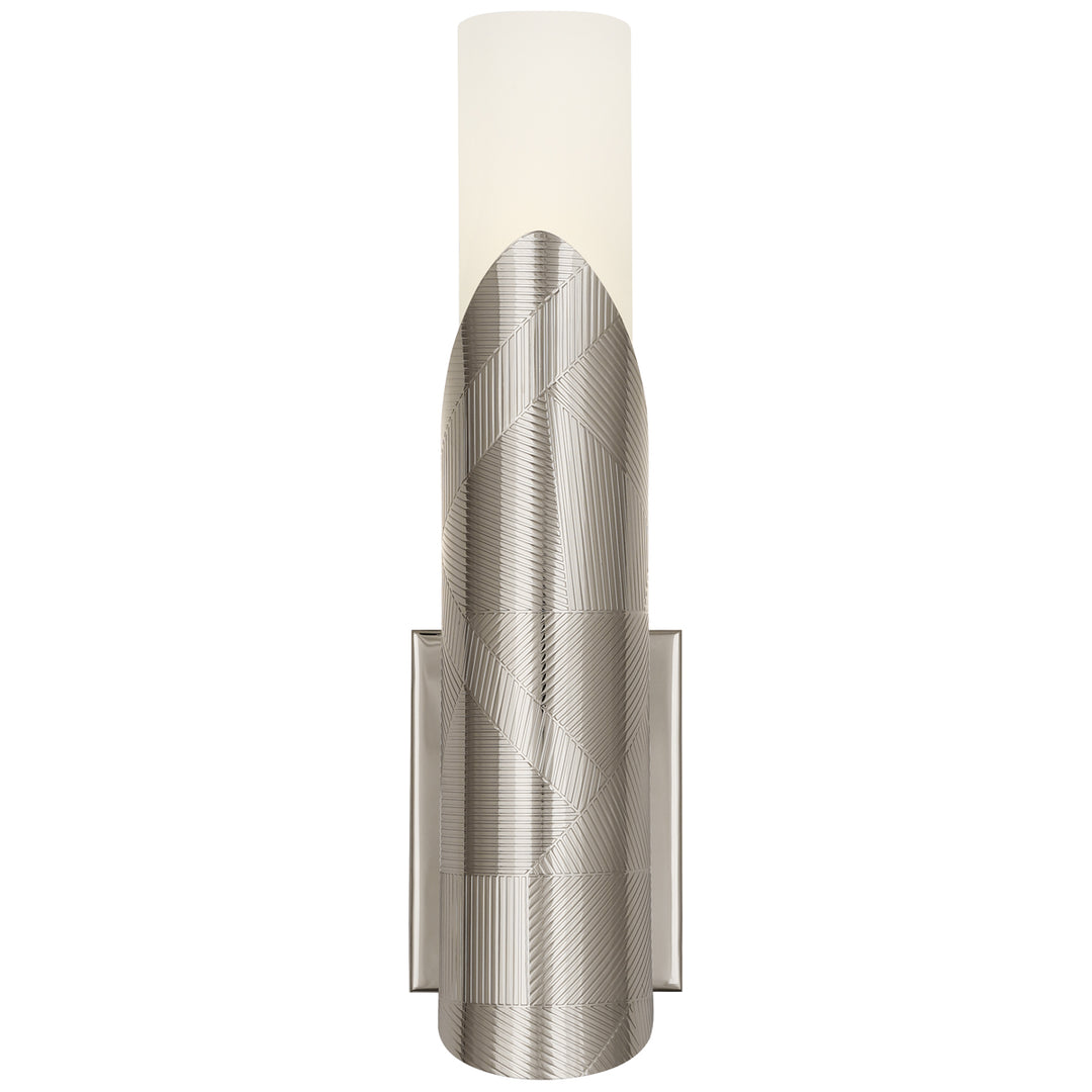 Michael Berman Brut Double Wall Sconce-Robert Abbey Fine Lighting-ABBEY-S620-Wall LightingShort-Polished Nickel-6-France and Son
