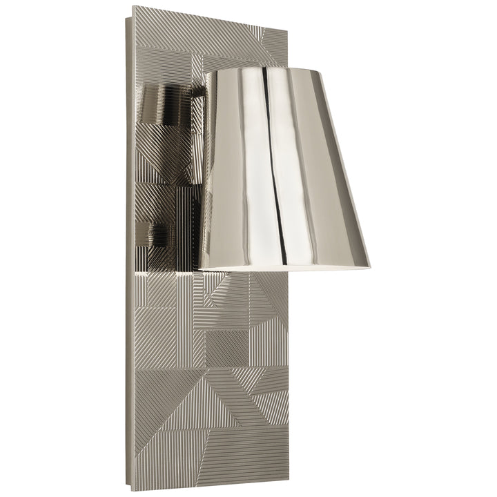 Michael Berman Brut Outdoor Wall Sconce-Robert Abbey Fine Lighting-ABBEY-S622-Outdoor Wall SconcesPolished Nickel-4-France and Son