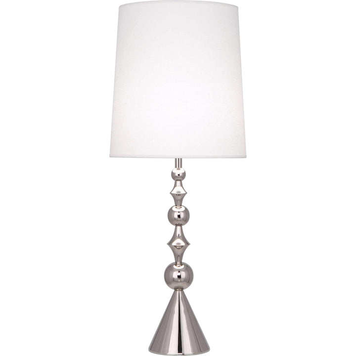 Jonathan Adler Harlequin Table Lamp-Robert Abbey Fine Lighting-ABBEY-S786-Table LampsPolished Nickel-2-France and Son