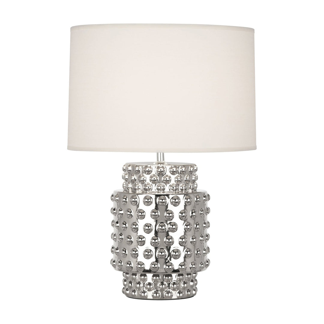Small Dolly Accent Lamp-Robert Abbey Fine Lighting-ABBEY-S801-Table LampsFondine Fabric Shade-42-France and Son