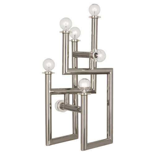 Jonathan Adler Milano Table Lamp-Robert Abbey Fine Lighting-ABBEY-S902-Table LampsPolished Nickel Finish-4-France and Son