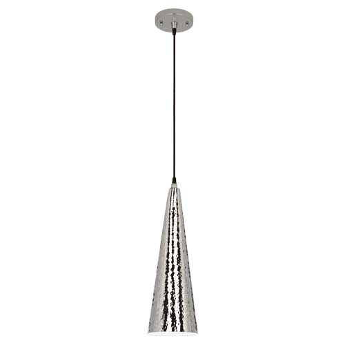 Dal Tapered Pendant-Robert Abbey Fine Lighting-ABBEY-S9873-PendantsPolished Nickel-2-France and Son