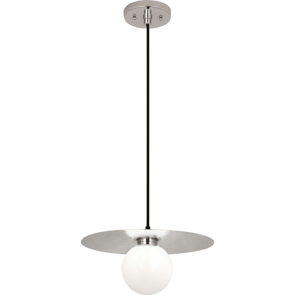 Dal Pendant - Round-Robert Abbey Fine Lighting-ABBEY-S9876-PendantsPolished Nickel-2-France and Son
