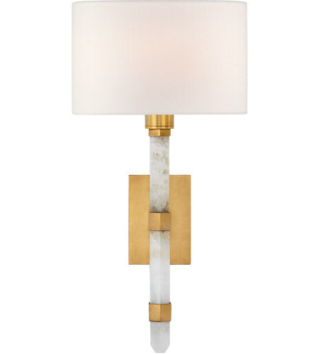 Adam Small Tail Sconce-Visual Comfort-VISUAL- SK 2902AB/Q-L-Wall LightingAged Brass-2-France and Son