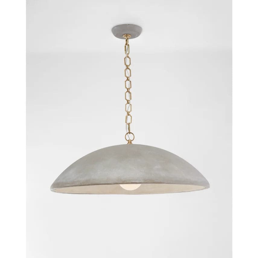 Ellina Large Pendant Portland Gray-Visual Comfort-VISUAL-SK 5355PGY-Pendants-2-France and Son