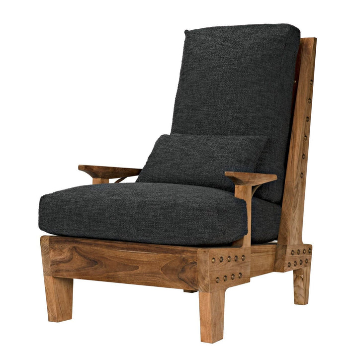Baruzzi Chair, Teak-Noir-NOIR-SOF327-GREY-Lounge Chairs-1-France and Son