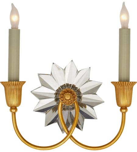 Hamilton Double Sconce-Visual Comfort-VISUAL-SP 2013HAB-Wall LightingHand-Rubbed Antique Brass-2-France and Son