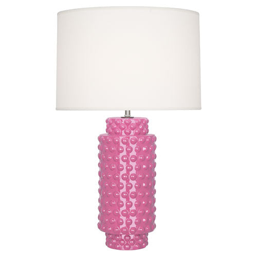Dolly Table Lamp - Large-Robert Abbey Fine Lighting-ABBEY-SP800-Table LampsSchiaparelli Pink-4-France and Son