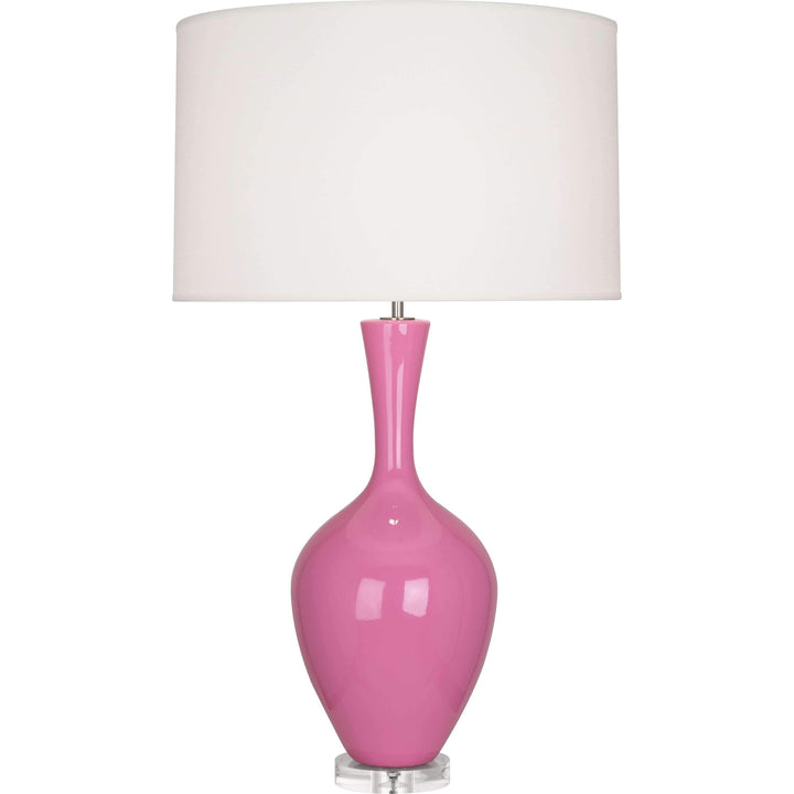 Audrey Table Lamp-Robert Abbey Fine Lighting-ABBEY-SP980-Table LampsSchiaparelli Pink-22-France and Son