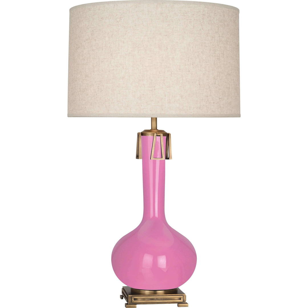 Athena Table Lamp-Robert Abbey Fine Lighting-ABBEY-SP992-Table LampsSchiaparelli Pink-25-France and Son