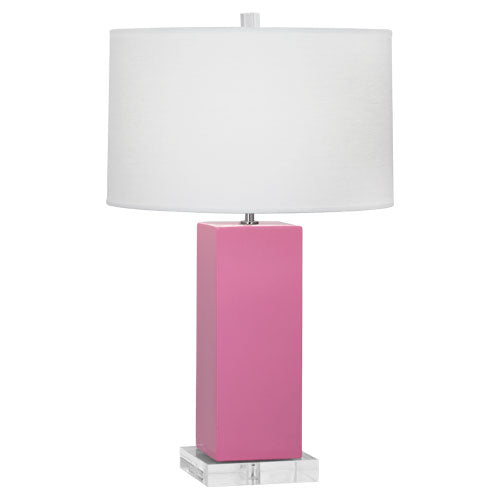 Harvey Table Lamp 6"-Robert Abbey Fine Lighting-ABBEY-SP995-Table LampsSchiaparelli Pink-26-France and Son