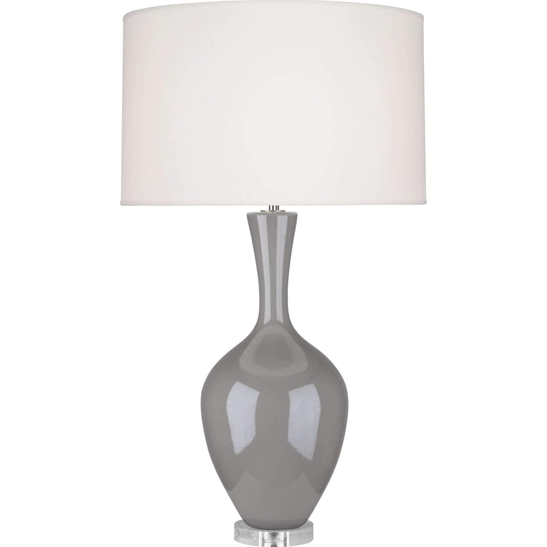 Audrey Table Lamp-Robert Abbey Fine Lighting-ABBEY-ST980-Table LampsSmokey Taupe-23-France and Son
