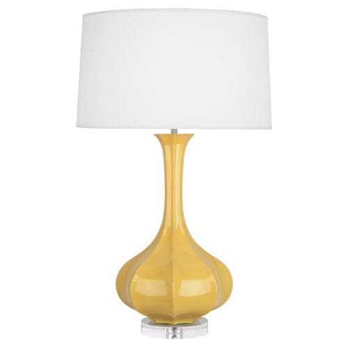 Pike Table Lamp - Lucite Base-Robert Abbey Fine Lighting-ABBEY-SU996-Table LampsSunset-25-France and Son