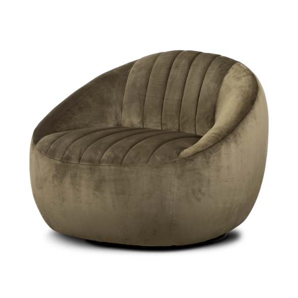 Audie Swivel Chair-Four Hands-FH-226408-007-Lounge ChairsOlive-8-France and Son