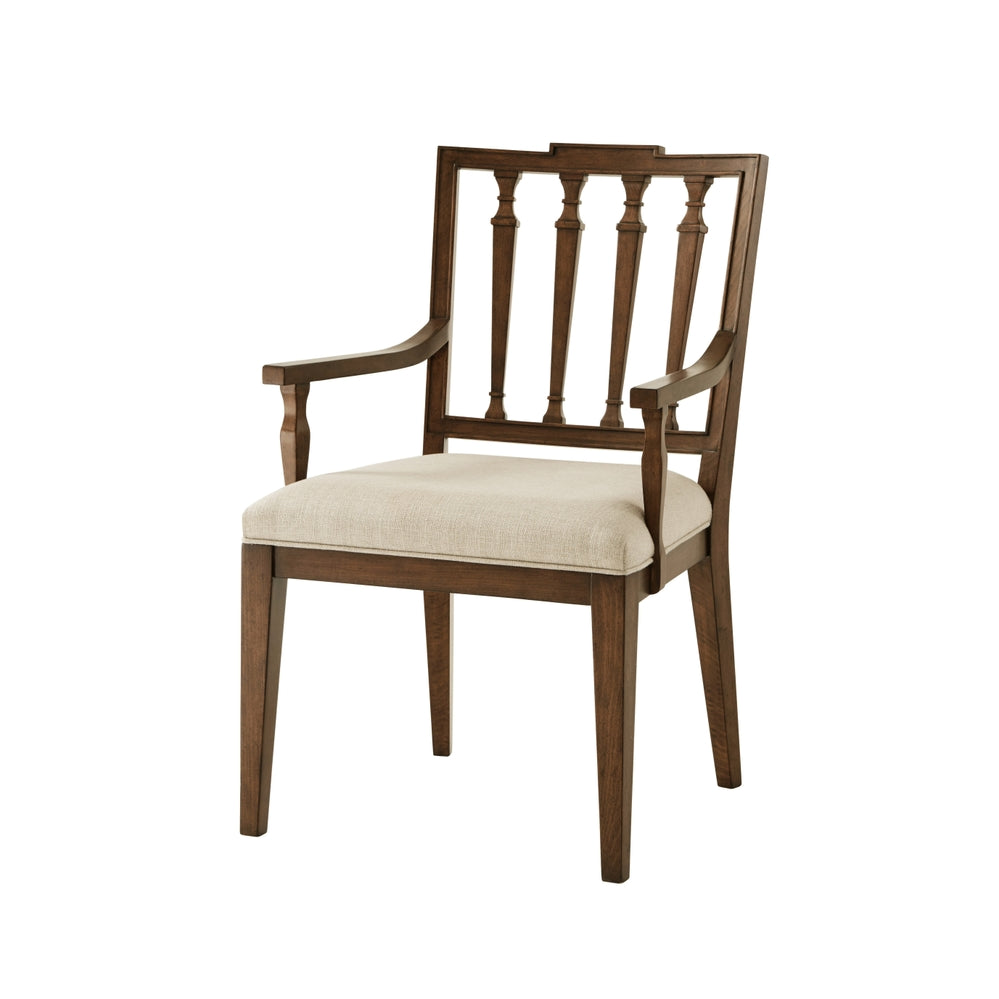 The Tristan Dining Armchair - Set of 2-Theodore Alexander-THEO-TA41003.1BNR-Dining ChairsAvesta-6-France and Son