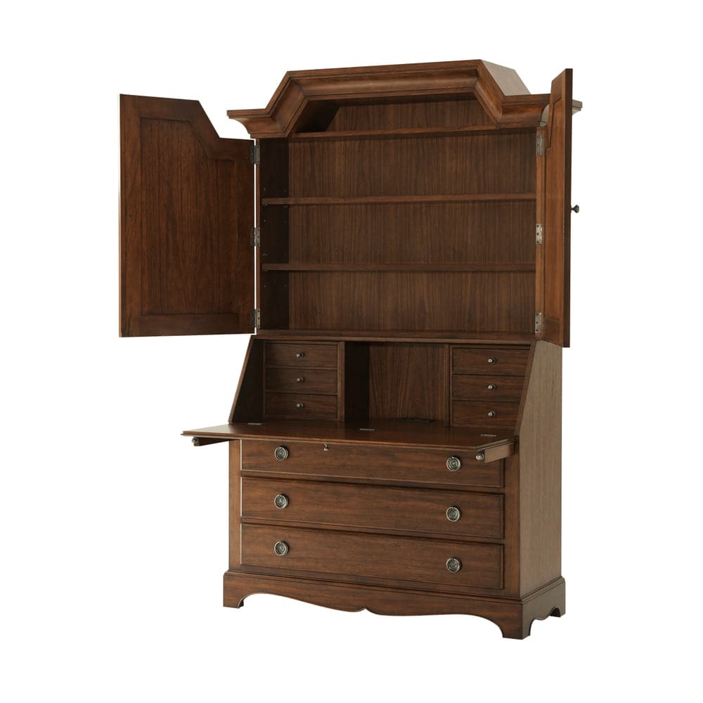 The Saint-Joseph Secretaire Bookcase-Theodore Alexander-THEO-TA65002.C147-Bookcases & Cabinets-2-France and Son