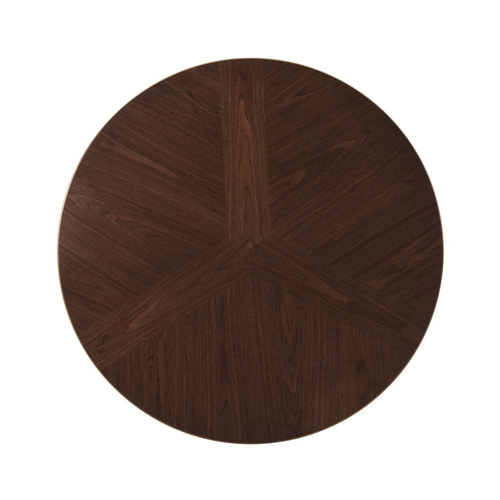 Small Fisher Round Cocktail Table-Theodore Alexander-THEO-TAS51033.C096-Coffee TablesBrushed Brass-4-France and Son