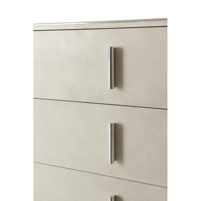 Blain Tall Boy Chest of Drawers-Theodore Alexander-THEO-TAS60013.C095-DressersOvercast-4-France and Son