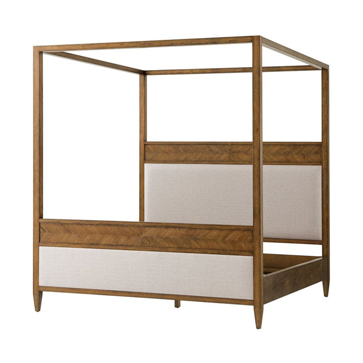 Nova Canopy Bed US King-Theodore Alexander-STOCKR-THEO-TAS83025.1BUT-BedsDusk Finish-4-France and Son
