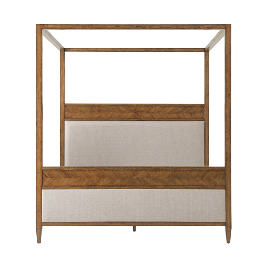 Nova Canopy Bed US King-Theodore Alexander-STOCKR-THEO-TAS83025.1BUT-BedsDusk Finish-1-France and Son