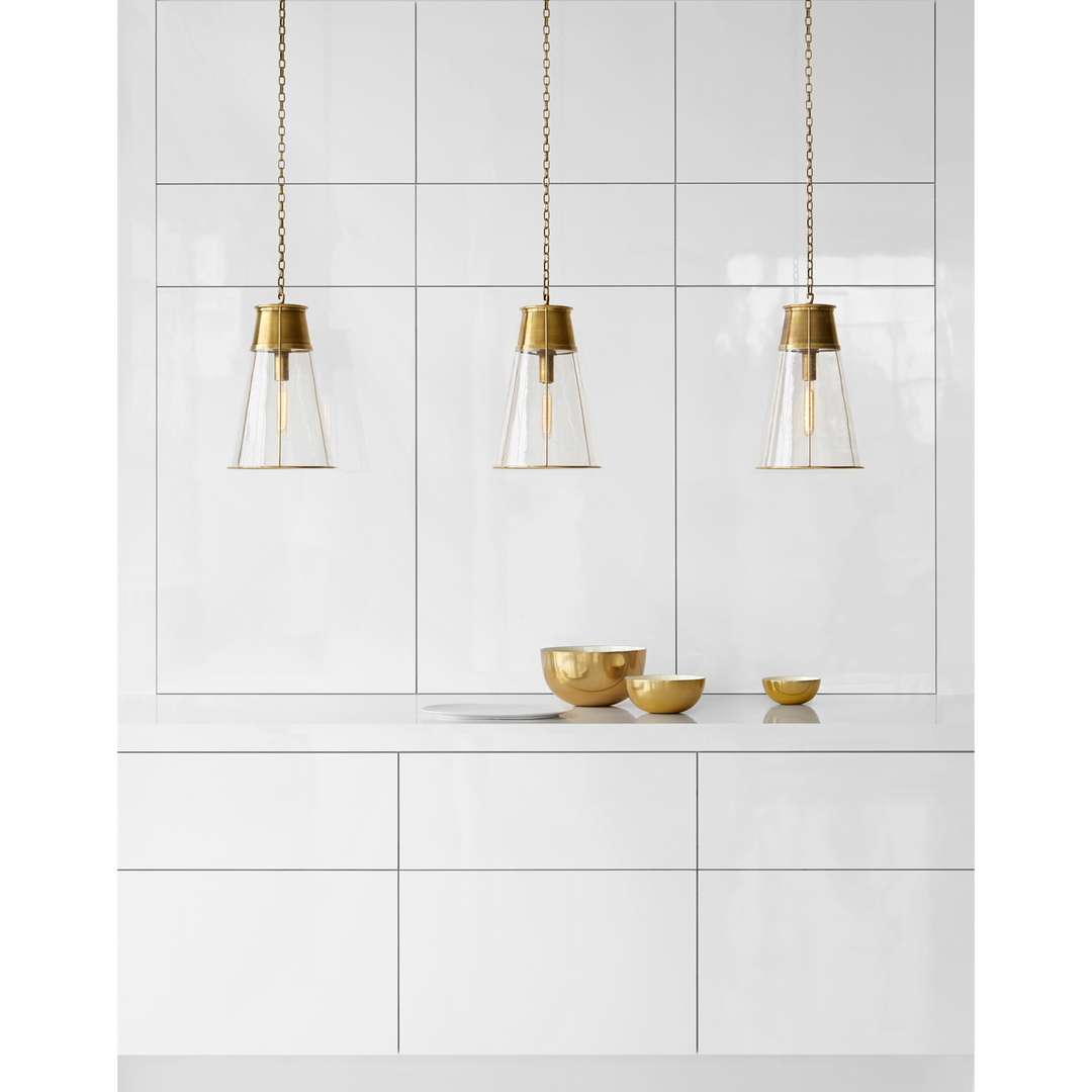 Rudyard Pendant-Visual Comfort-VISUAL-TOB 5751BZ-CG-PendantsSmall-Bronze-Clear Glass-2-France and Son