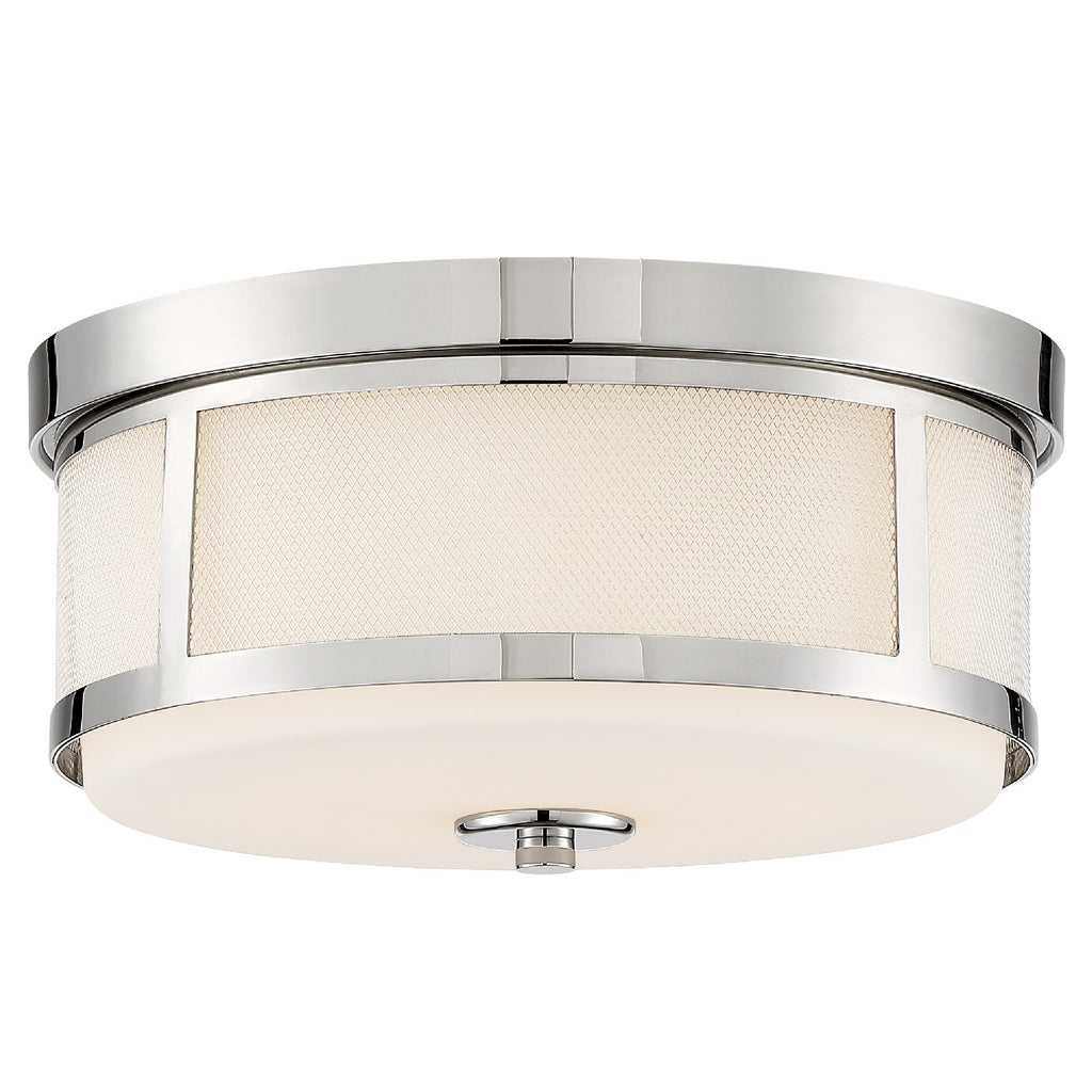 Trevor 2 Light Ceiling Mount-Crystorama Lighting Company-CRYSTO-TRV-A3802-PN-PendantsPolished Nickel-2-France and Son