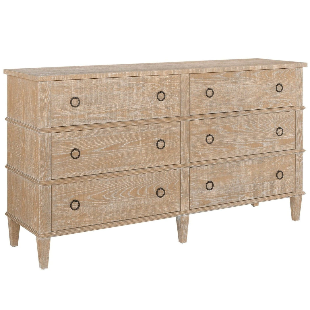Modern Farmhouse Six Drawer Dresser-Universal Furniture-UNIV-U011A040-DressersWhite-4-France and Son