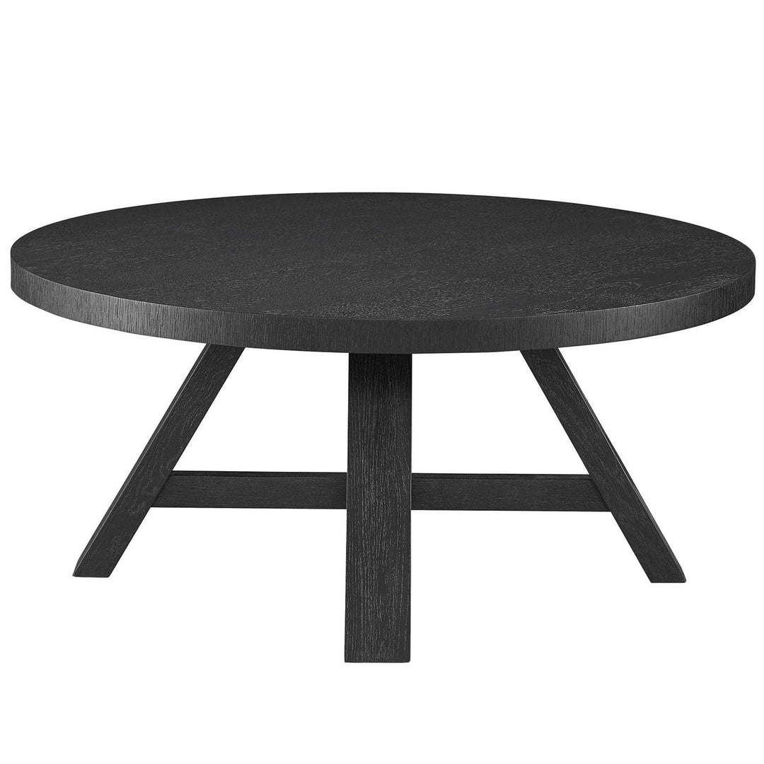 Modern Farm House Round Cocktail Table-Universal Furniture-UNIV-U011F818-Coffee TablesCharcoal-2-France and Son