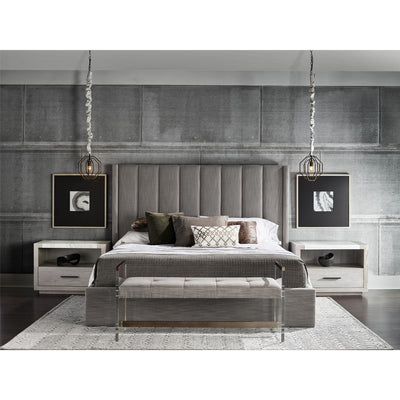 Siltstone Gray One Drawer Nightstand-Universal Furniture-UNIV-U042355-Nightstands-3-France and Son