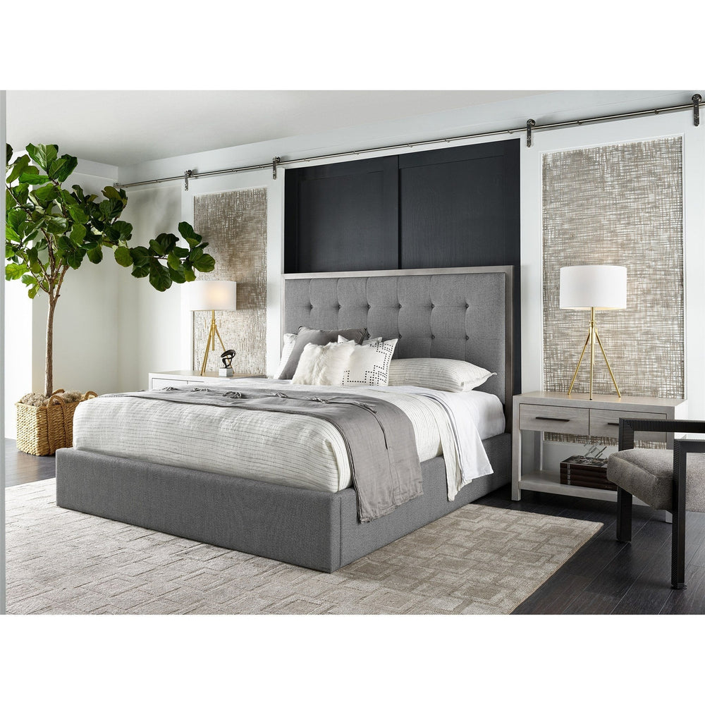 Modern Panel Bed-Universal Furniture-UNIV-U042260B-BedsKing-2-France and Son