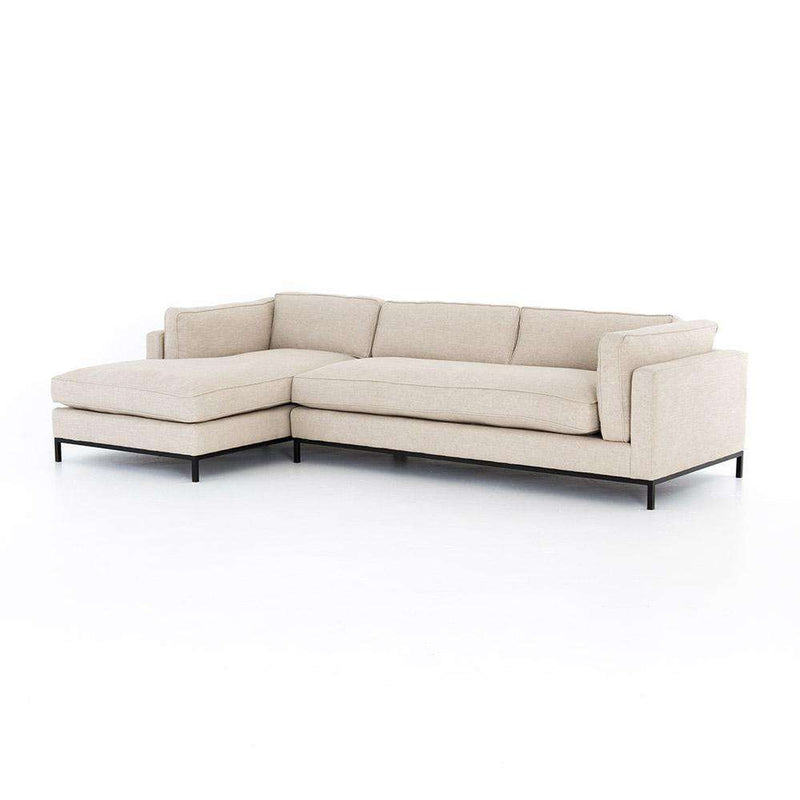 Grammercy Sectional-Four Hands-FH-UATR-001-434-S2-Sectionals2 PC Left Chaise-Oak Sand-7-France and Son