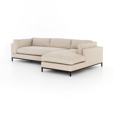 Grammercy Sectional-Four Hands-FH-UATR-001-434-S3-Sectionals2 PC Right Chaise-Oak Sand-11-France and Son
