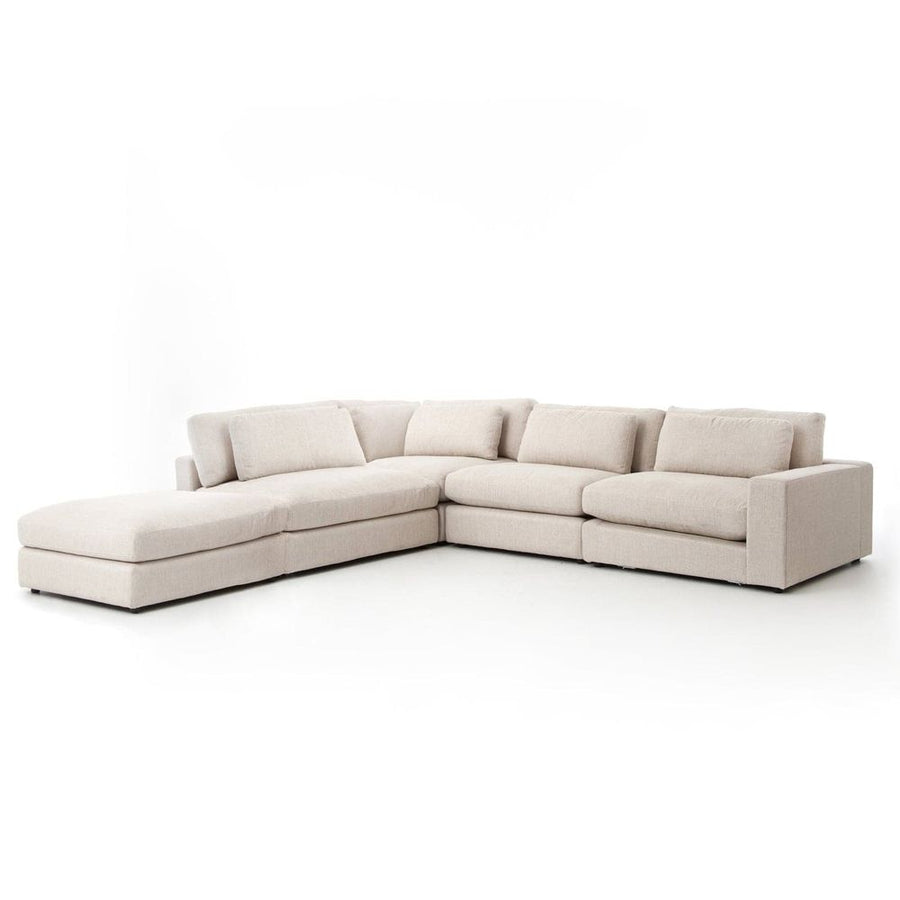 Bloor 4-Pc Raf Sectional W/ Ottoman-Four Hands-FH-UATR-066-377-S3-SectionalsEssence Natural-2-France and Son