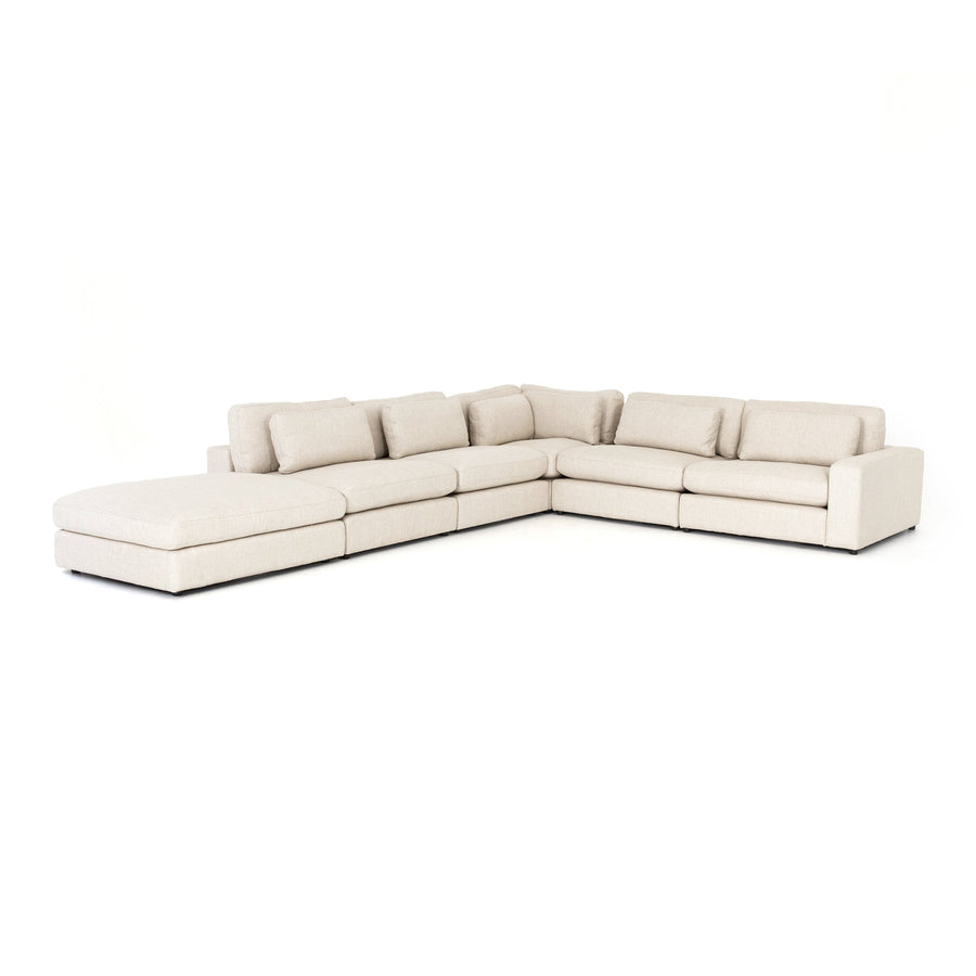 Bloor 5pc Sectional-Four Hands-FH-UATR-066-377-S5-SectionalsEssence Natural with Ottoman-9-France and Son