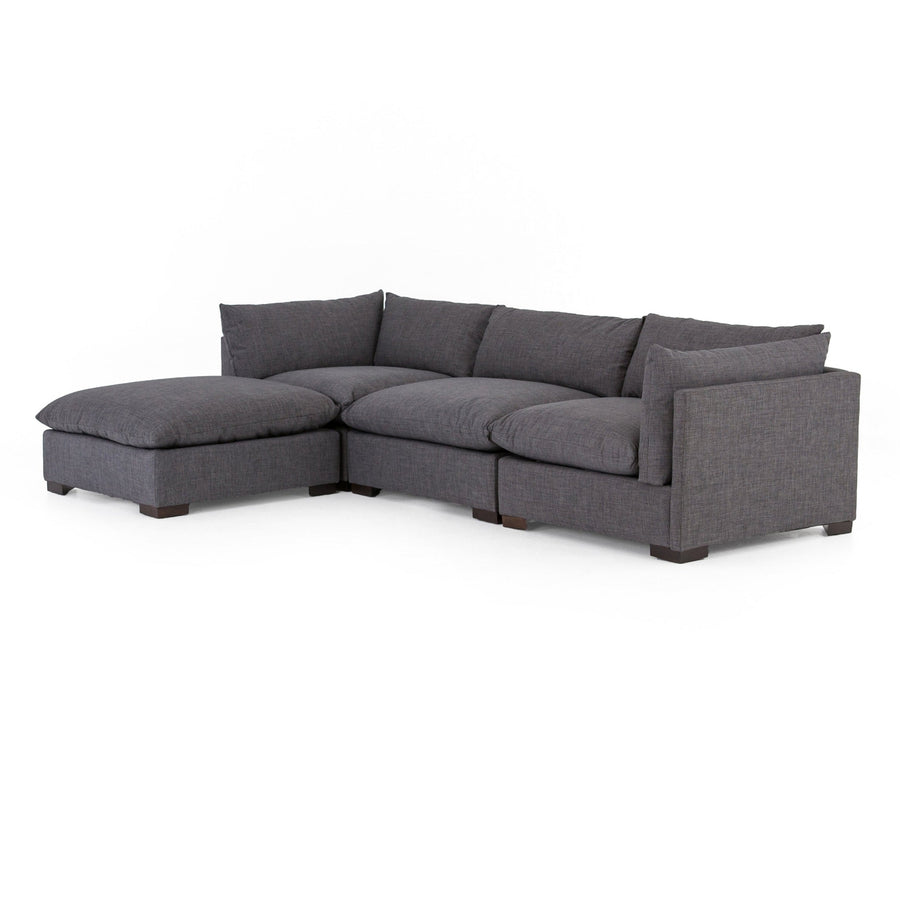Westwood Sectional with Ottoman-Four Hands-FH-UATR-S01-008-Sectionals3-Pc Sectional-Bennett Charcoal-1-France and Son