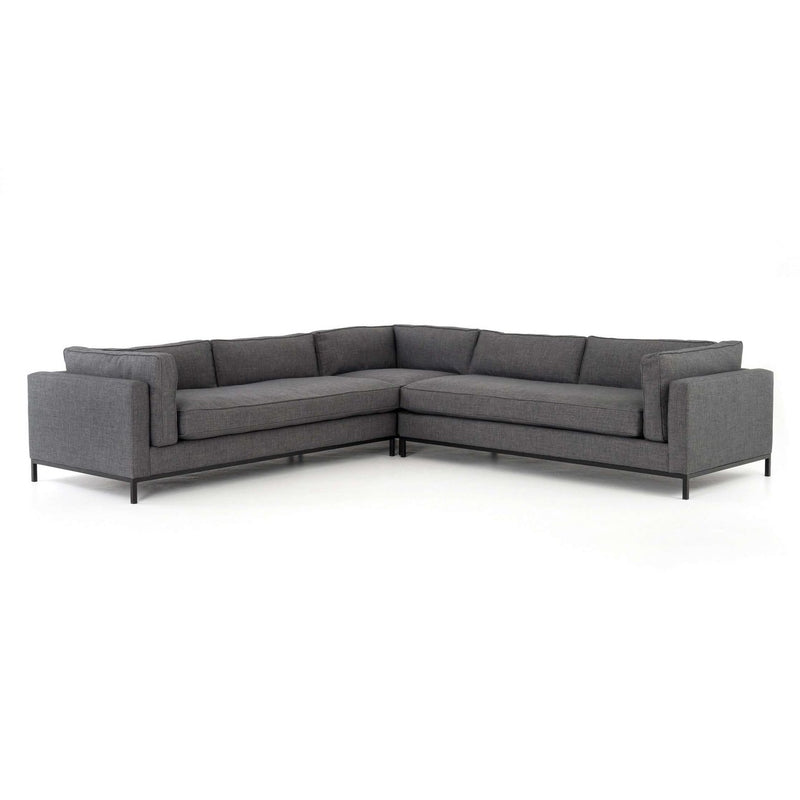 Grammercy Sectional-Four Hands-FH-UATR-S04-008-Sectionals3 PC-Bennett Charcoal-13-France and Son