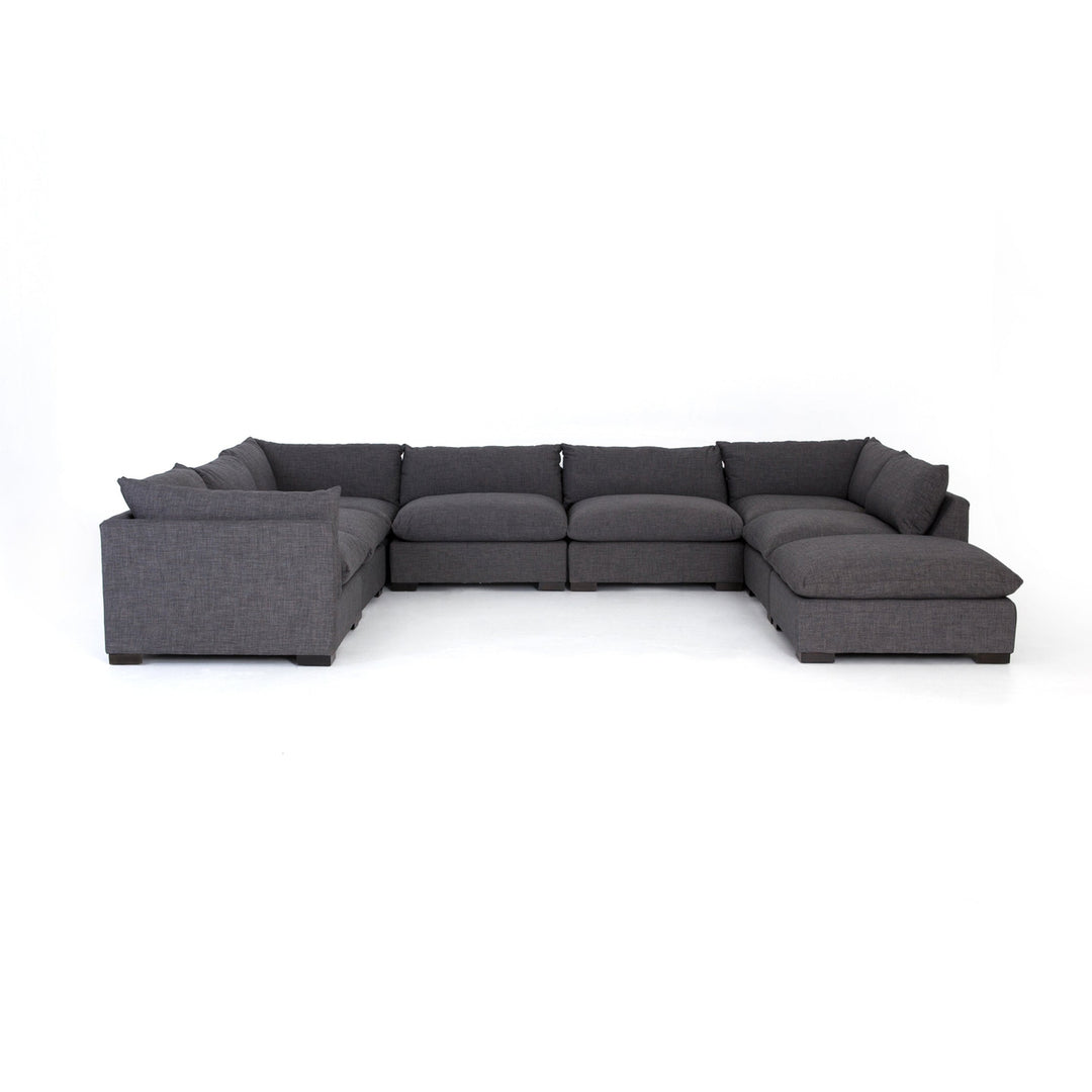Westwood Sectional with Ottoman-Four Hands-FH-UATR-S09-008-Sectionals7-Pc Sectional-Bennett Charcoal-17-France and Son