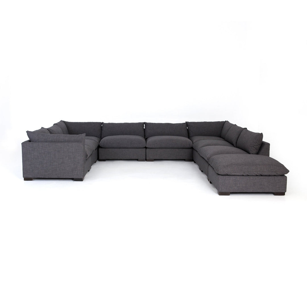 Westwood Sectional with Ottoman-Four Hands-FH-UATR-S11-008-Sectionals8-Pc Sectional-Bennett Charcoal-19-France and Son