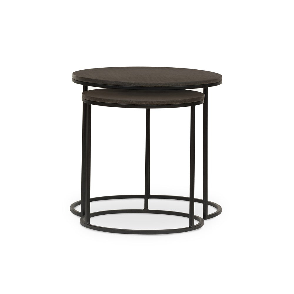 Lavastone Nesting Tables-Four Hands-FH-VCNS-124-WE-Coffee Tables-2-France and Son