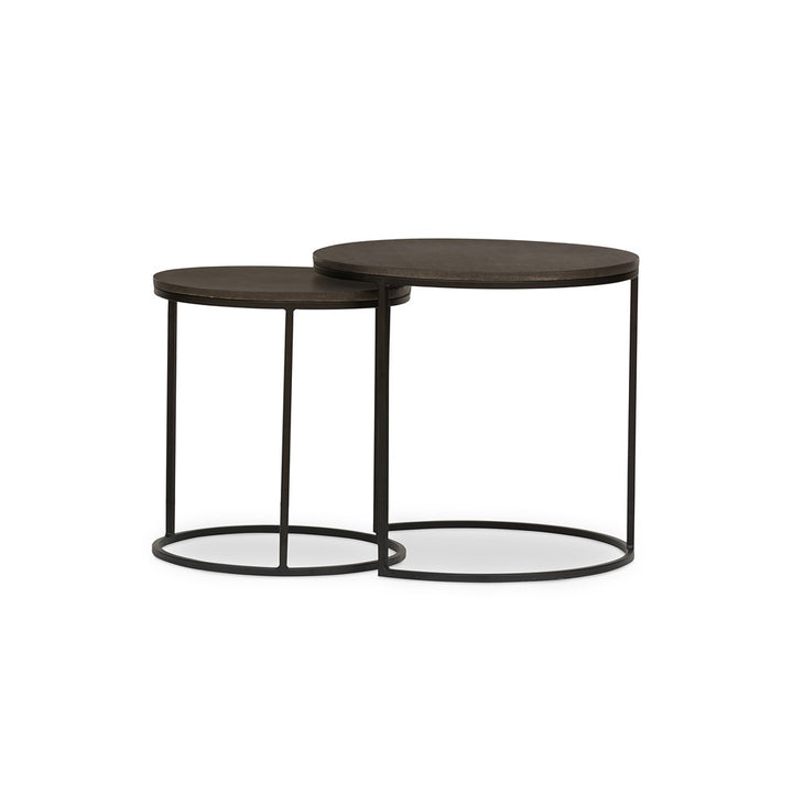 Lavastone Nesting Tables-Four Hands-FH-VCNS-124-WE-Coffee Tables-3-France and Son